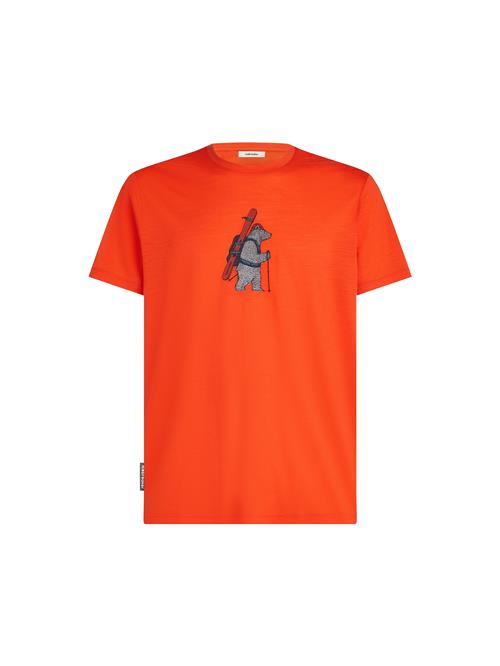 ICEBREAKER Funktionsskjorte 'Bear Tour'  indigo / grå / mørkeorange / pastelrød