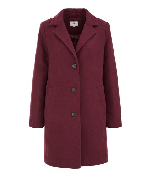 WE Fashion Overgangsfrakke  vinrød