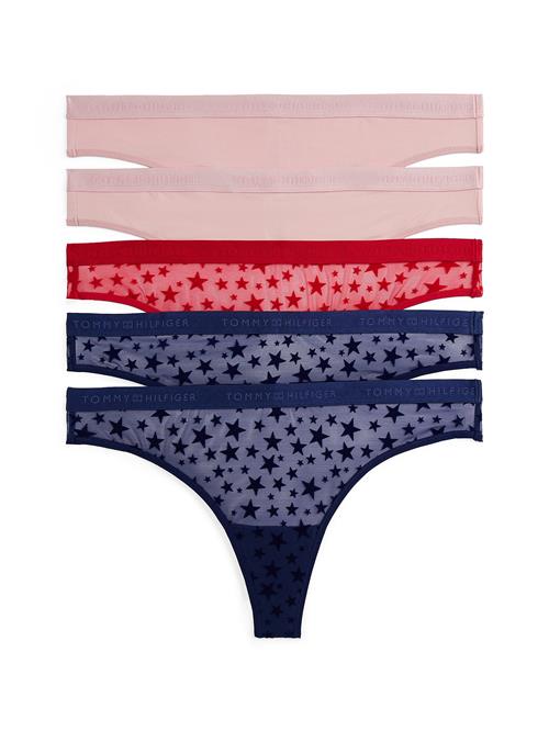 Tommy Hilfiger Underwear String  marin / lyserød / rød