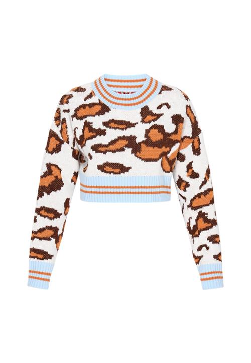 myMo ROCKS Cardigan  beige / blå / brun / orange