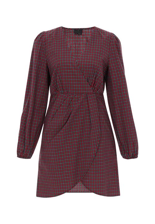 DreiMaster Klassik Kjole  grå / rød / sort