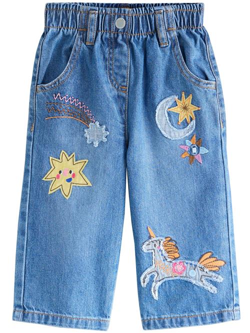 Next Jeans  blue denim / brun / gul / pink