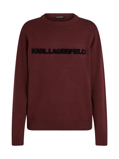 Karl Lagerfeld Pullover  vinrød / sort