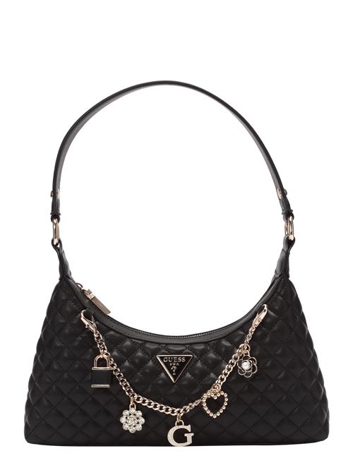 GUESS Skuldertaske 'EVERLEE TOP ZIP SHOULDER BAG'  sort