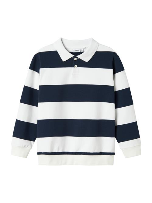 NAME IT Sweatshirt 'NKMLEOPOLD'  marin / hvid