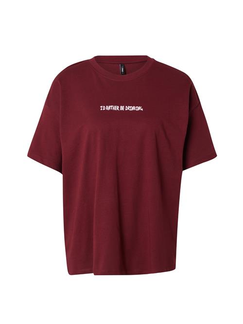 ONLY Shirts  vinrød / hvid