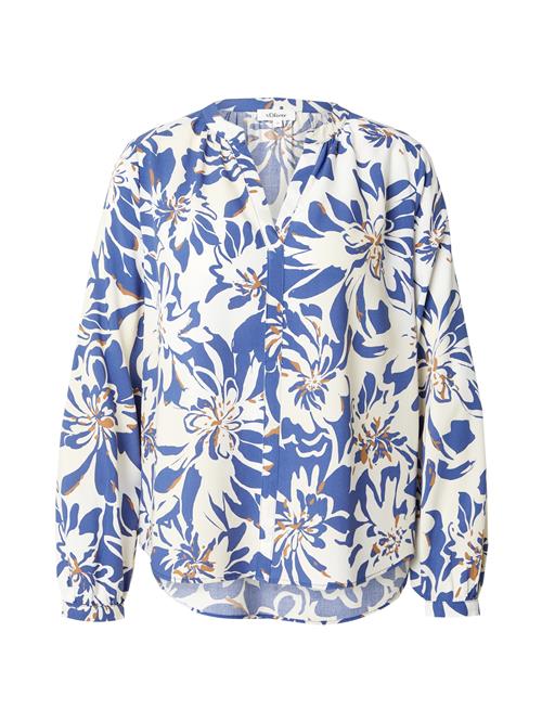 s.Oliver Bluse  blå / brun / hvid