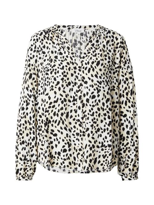 s.Oliver Bluse  ecru / sort