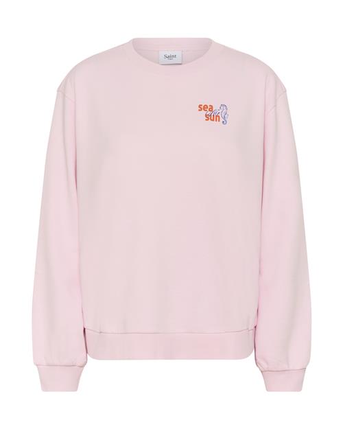 SAINT TROPEZ Sweatshirt  blå / orange / rosé