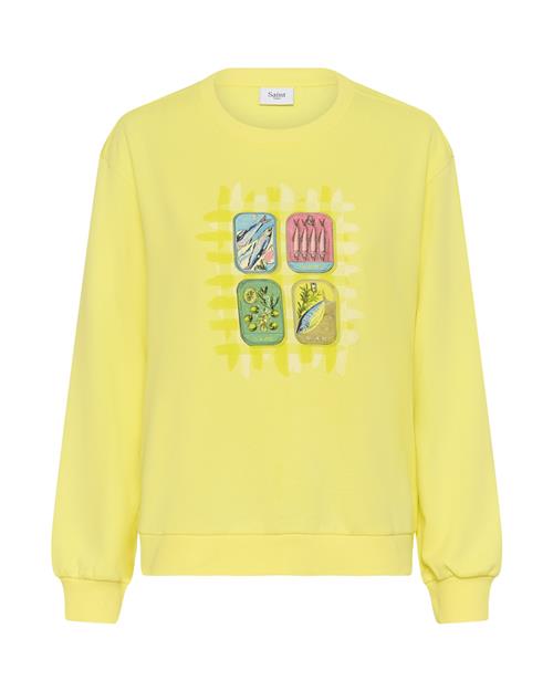 SAINT TROPEZ Sweatshirt 'Lolena'  lysegul / blandingsfarvet