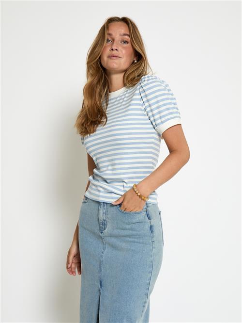 minus Shirts 'Johanna'  lyseblå / hvid