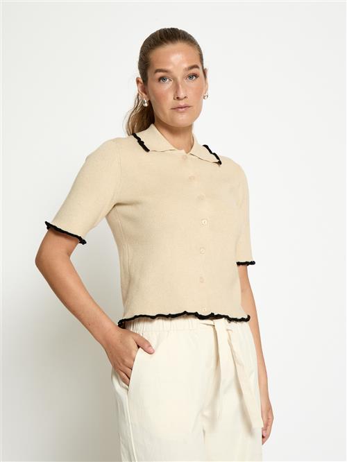 DESIRES Cardigan 'Harmony'  beige / sort