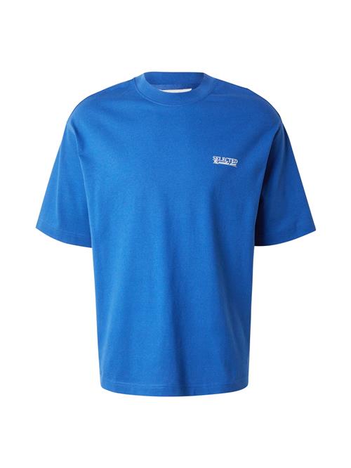 SELECTED Bluser & t-shirts 'SLHNORMAN '  royalblå / hvid