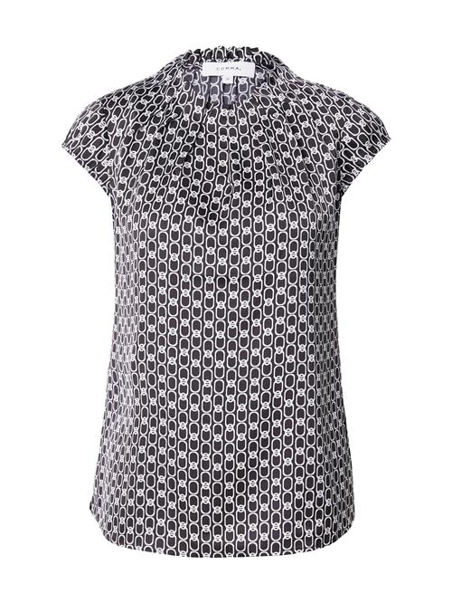 COMMA Bluse  sort / hvid