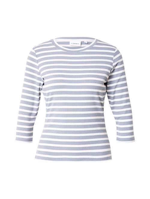 COMMA Shirts  grå / hvid