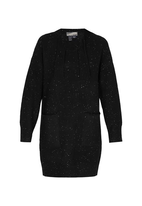 DreiMaster Vintage Strikkjole  sort-meleret