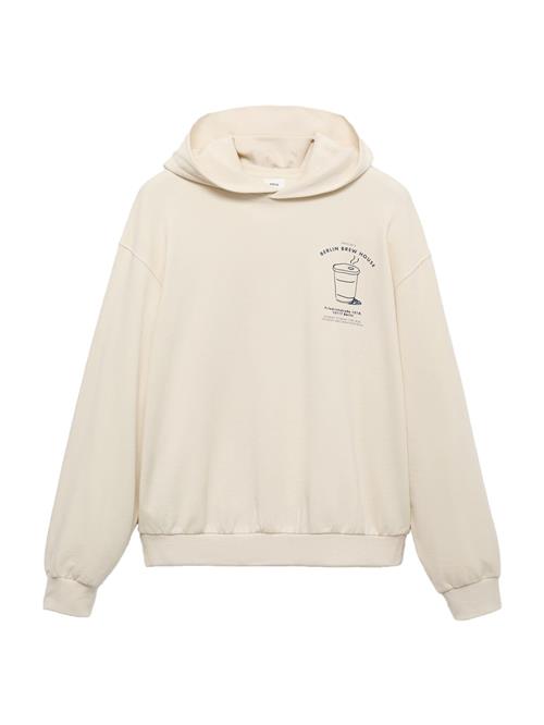 MANGO MAN Sweatshirt 'Berlin'  lysebeige / navy