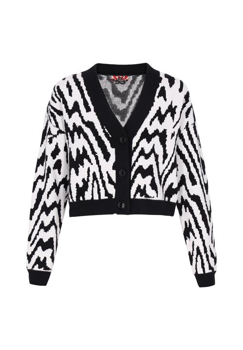 myMo ROCKS Cardigan  sort / hvid