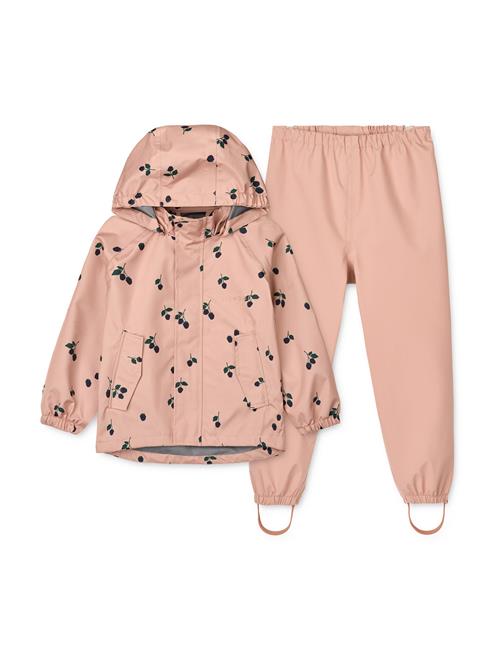 Liewood Funktionsjakkesæt 'Pedia'  grøn / lyserød / sort