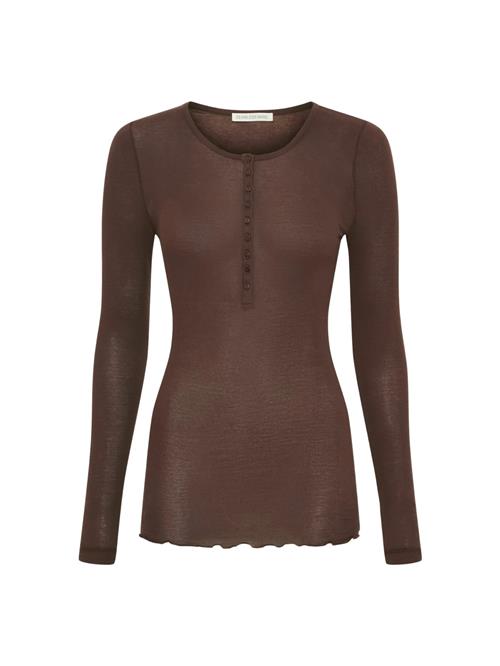 Seamless Basic Shirts 'Granddad'  mørkebrun