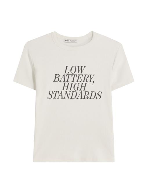 Bershka Shirts  creme / sort