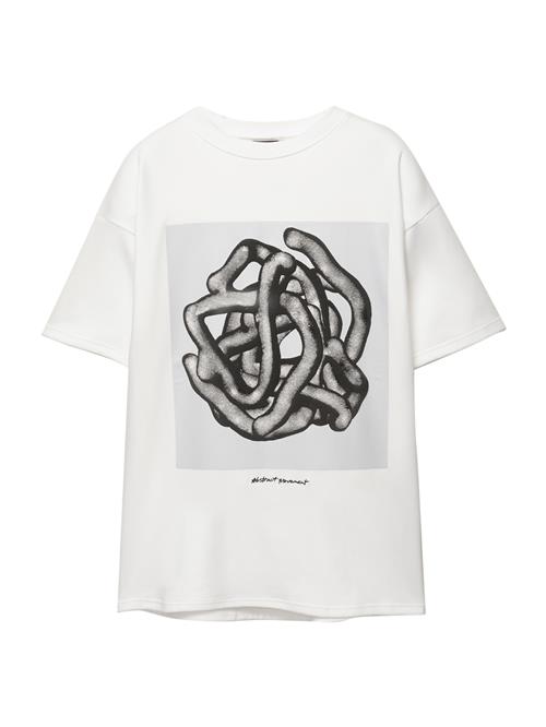 Pull&Bear Bluser & t-shirts  antracit / sort / hvid