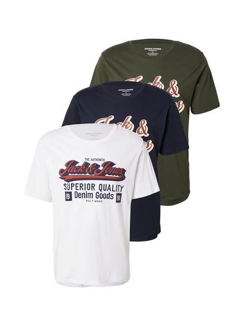 JACK & JONES Bluser & t-shirts  natblå / grøn / rød / hvid