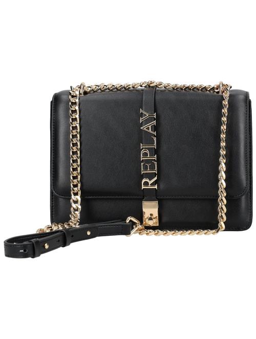 REPLAY Skuldertaske  guld / sort