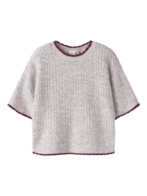 NAME IT Pullover  grå / mørkerød
