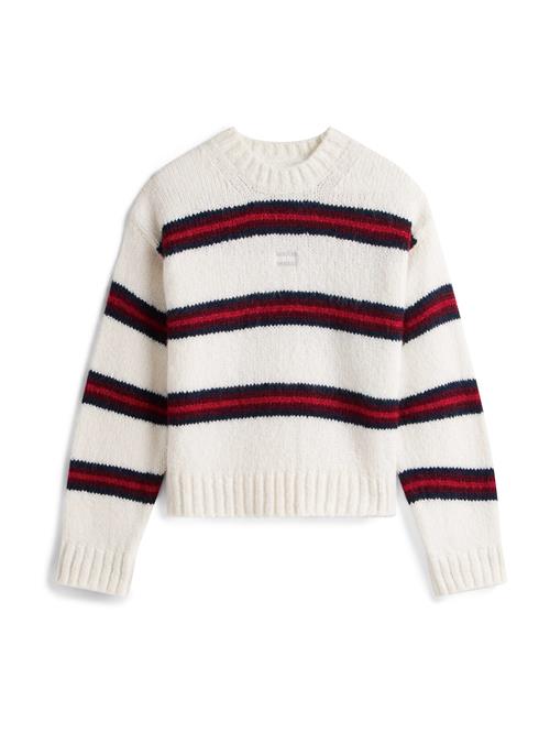 Tommy Jeans Pullover  marin / burgunder / hvid