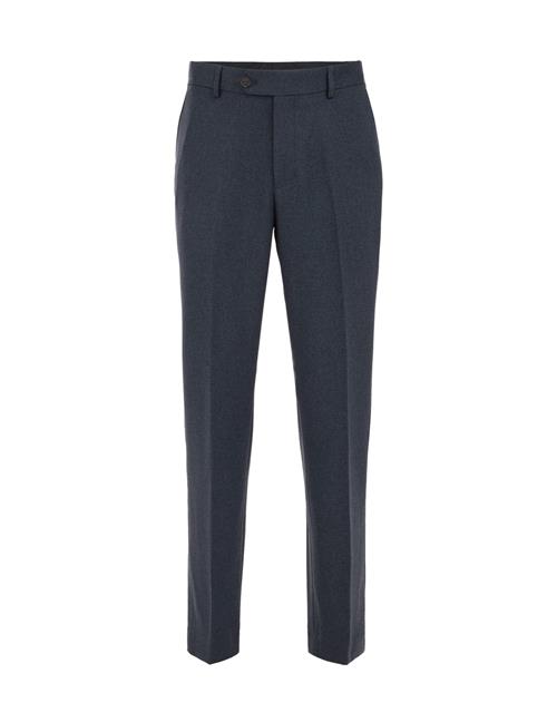 WE Fashion Bukser med fals  mørkeblå