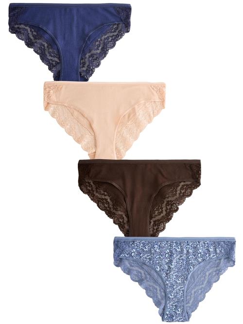 Next Slip  beige / blå / røgblå / brun