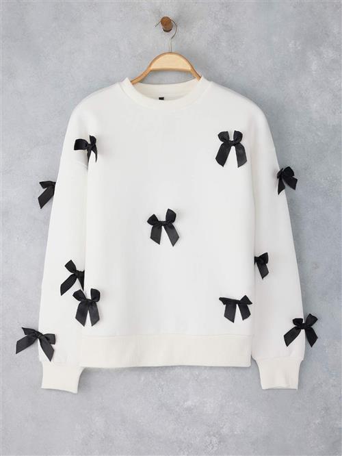 Trendyol Sweatshirt  lysebeige / sort