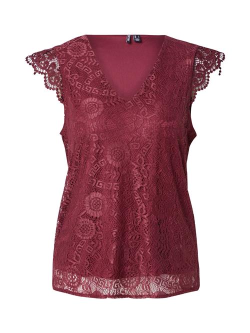 PIECES Bluse 'PCOLLINE'  vinrød