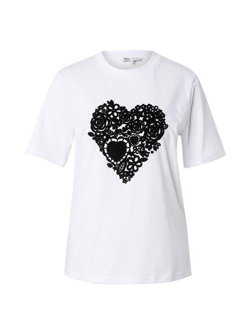 ONLY Shirts 'ONLNINA'  sort / hvid