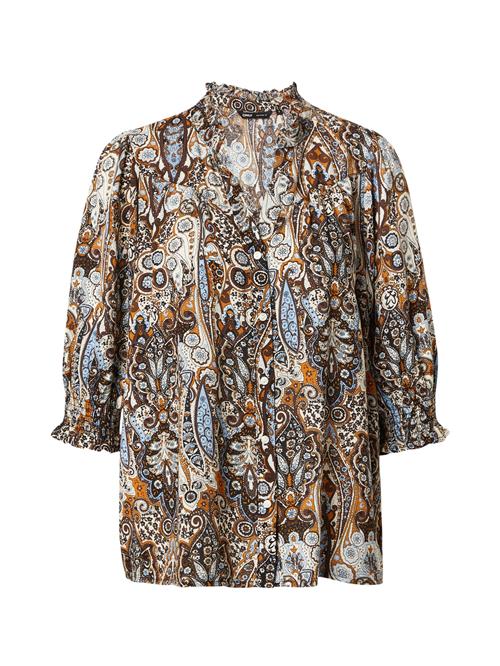 ONLY Bluse 'RAYA'  mørkebrun / blandingsfarvet