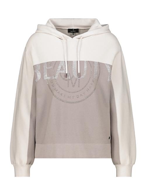 monari Sweatshirt  taupe / hvid