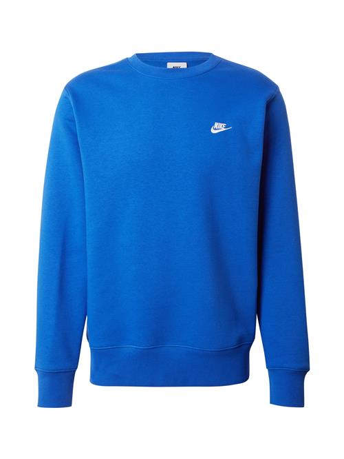Nike Sportswear Sweatshirt 'CLUB'  royalblå / hvid