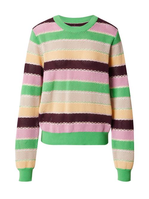 NÜMPH Pullover 'NUMIVA'  gul / lysegrøn / lyserød / burgunder