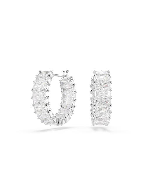 Swarovski Øreringe 'Matrix'  sølv / transparent