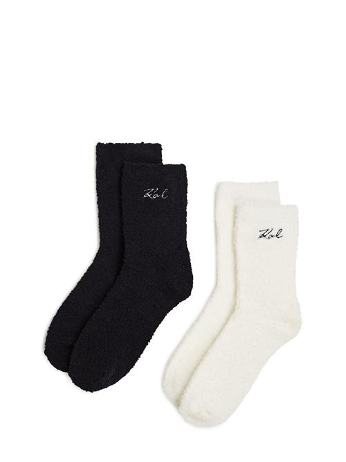 Karl Lagerfeld Sokker  creme / sort