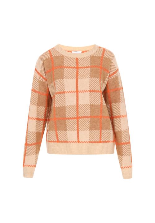 usha BLUE LABEL Pullover  beige / lysebrun / orange