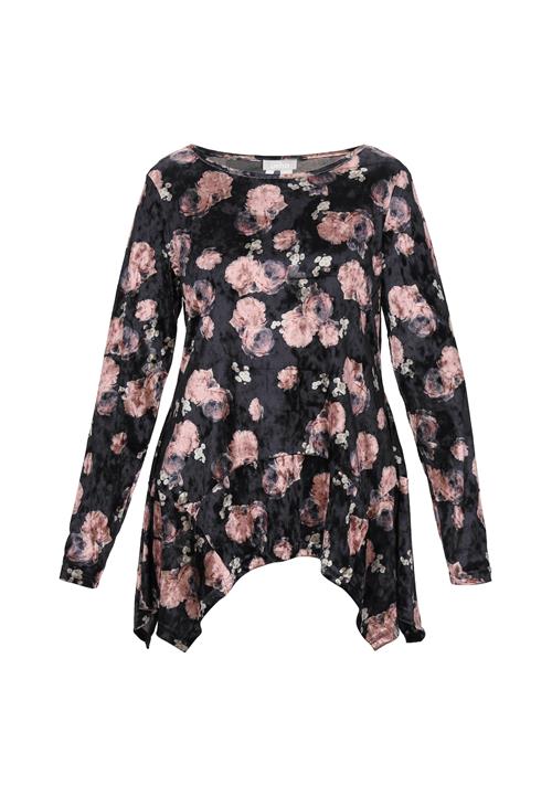 Usha Bluse  lyserød / sort