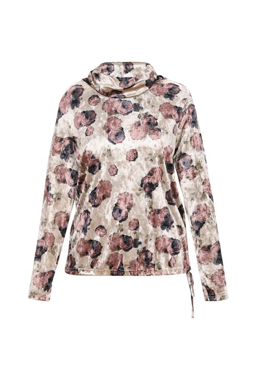 Usha Bluse  lysegrå / eosin / sort