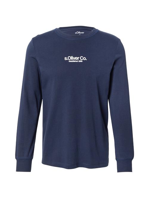 s.Oliver Bluser & t-shirts  marin / hvid
