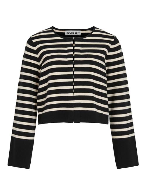 ROUGE EDIT Cardigan  antracit / hvid