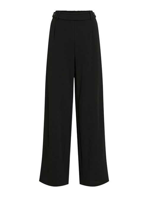 VILA Bukser med lægfolder  sort