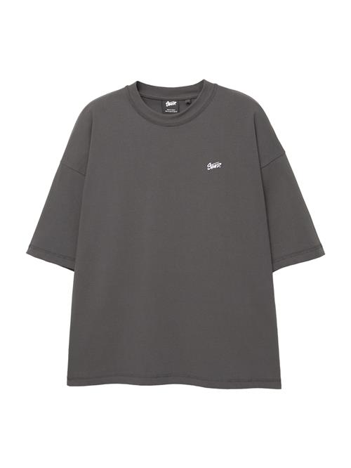 Pull&Bear Bluser & t-shirts  mørkegrå / hvid