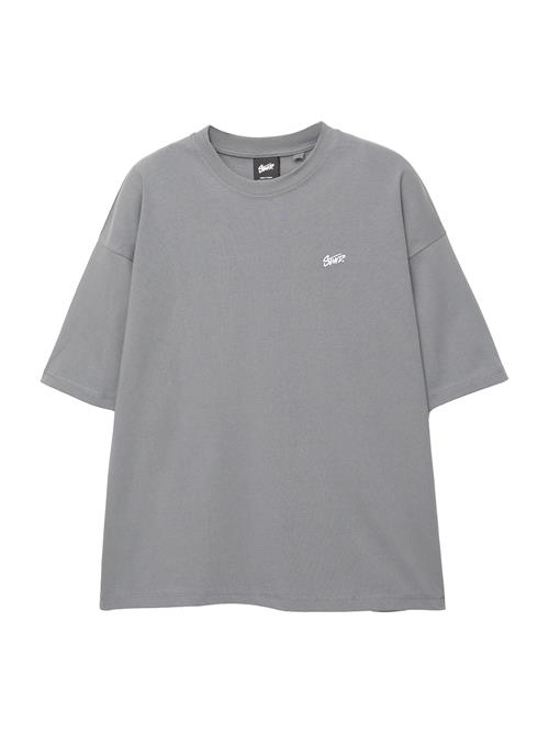 Pull&Bear Bluser & t-shirts 'STWD'  røgblå / hvid