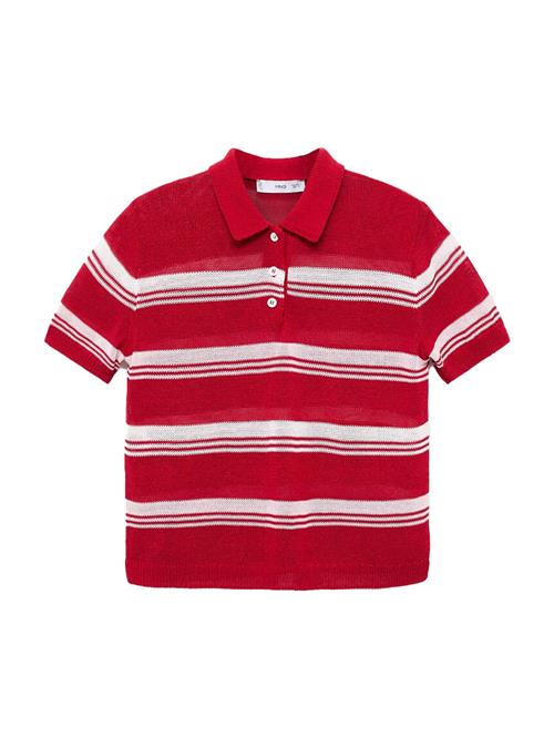 MANGO Pullover  rød / hvid
